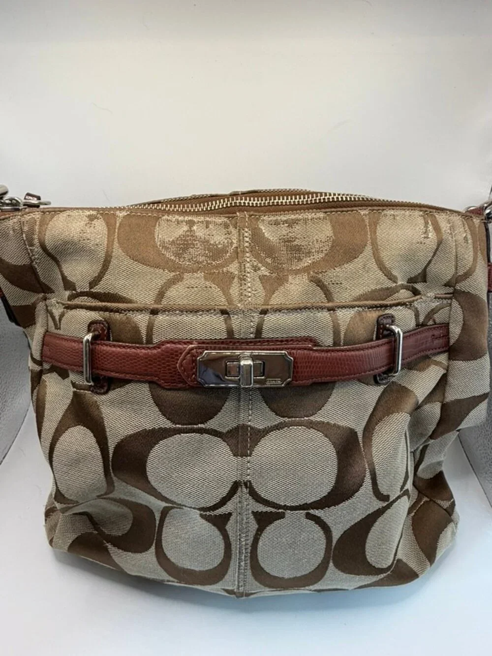 Share Vintage Y2K Coach Chelsea Ashlyn Signature Canvas Hobo Bag